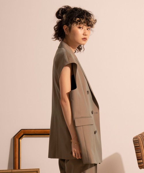 「MAISON SPECIAL」 テーラードジャケット FREE ブラック レディース_画像7