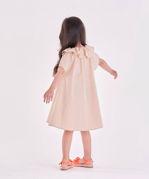 「Rora」 「KIDS」半袖ワンピース 110cm チャコールグレー キッズ_画像2