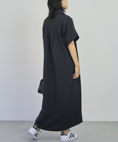 「LAVEANGE」 シャツワンピース M カーキ レディース_画像9