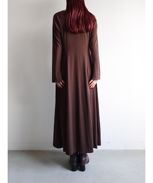 sahara（サハラ） ワンピース Uneck Rib Long Dress/ユーネックリブ