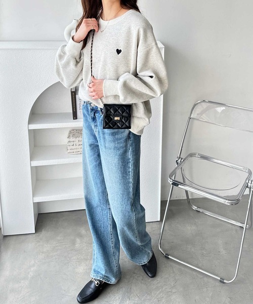 「GeeRA」 スウェットカットソー LARGE オートミール レディース_画像3