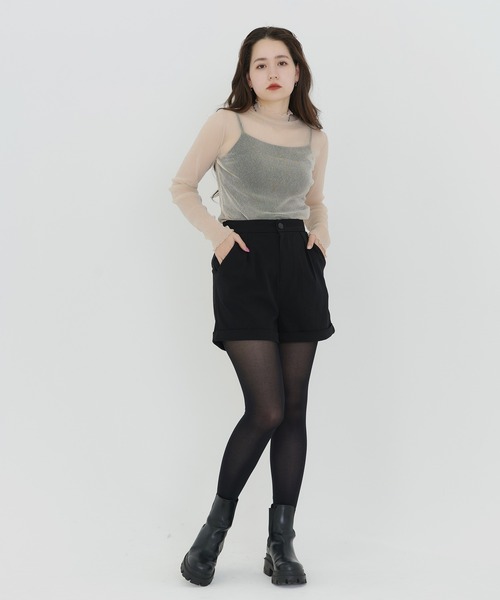 [TINA:JOJUN] трикотажный джемпер с длинным рукавом M бежевый женский 