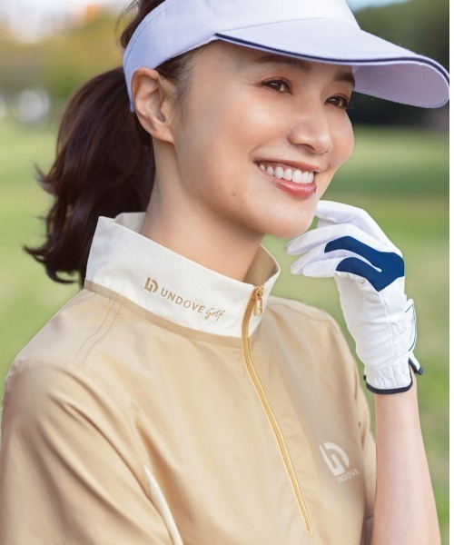 「UNDOVE」 半袖ワンピース X-LARGE ベージュ レディース_画像5