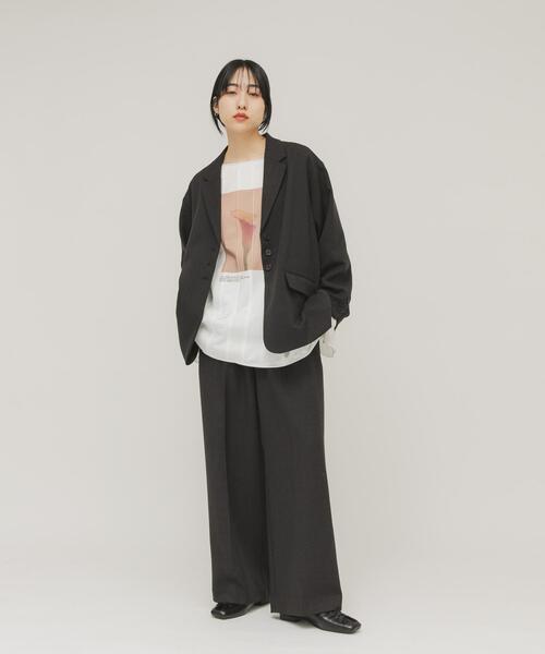 KBF（ケービーエフ） コート アウター フリルスリーブテーラード