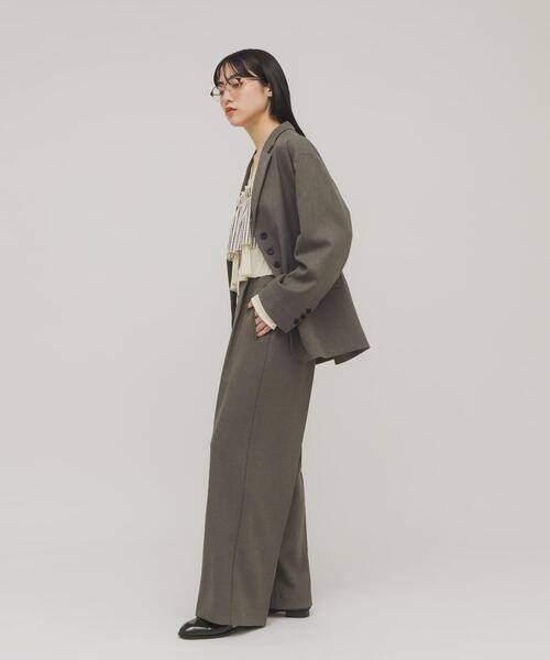 KBF フリルスリーブテーラードジャケット KBF｜フリルスリーブテーラードジャケット | Rakuten Fashion(楽天