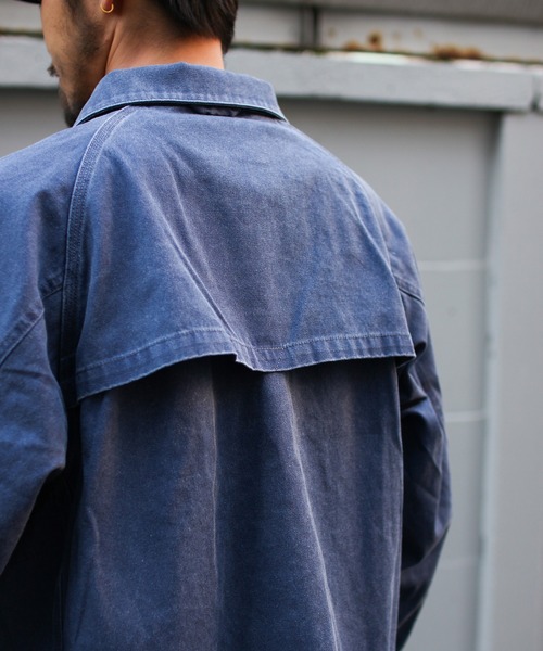 スノーピーク　peak 泥染め オーバーサイズ カバーオール ジャケット Waxed Cotton Coverall Jacket| スノーピーク(Snow Peak)