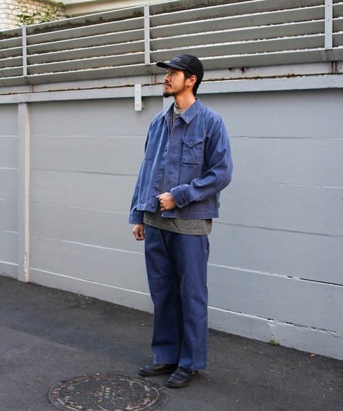 スノーピーク　peak 泥染め オーバーサイズ カバーオール ジャケット Waxed Cotton Coverall Jacket| スノーピーク(Snow Peak)