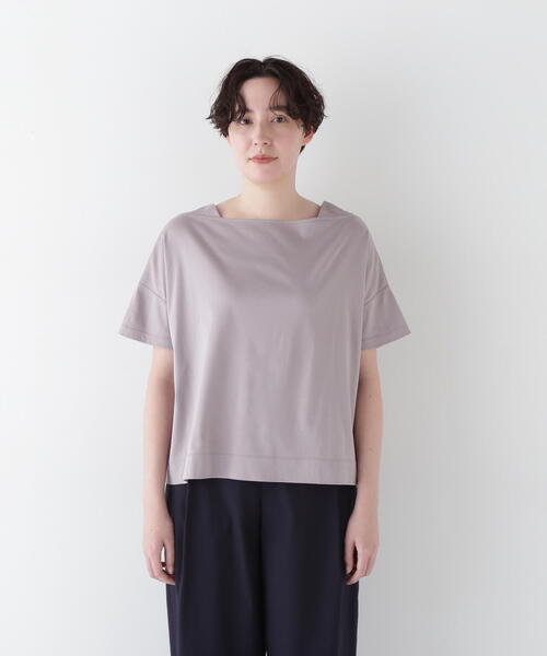 「human woman」 半袖カットソー MEDIUM グレー レディース_画像5