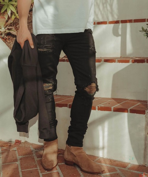 mnml（ミニマル） ジーンズ mnml「ミニマル」-X204 CAMO SKINNY FIT 