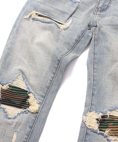 mnml（ミニマル） ジーンズ mnml「ミニマル」-X204 CAMO SKINNY FIT