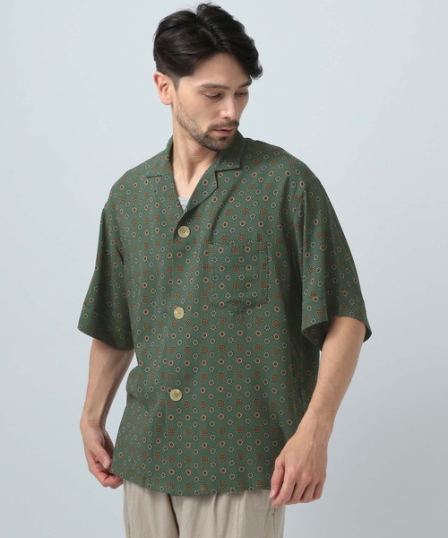 「SUNNY SPORTS」 半袖シャツ MEDIUM グリーン メンズ_画像6
