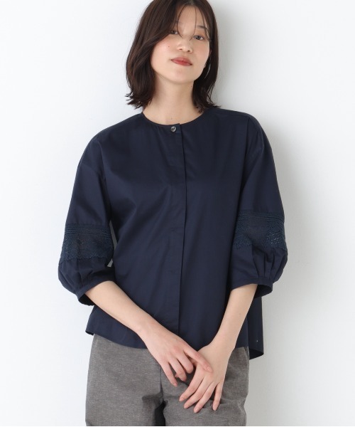 human woman（ヒューマンウーマン） ブラウス シャツ 「ウォッシャブル 