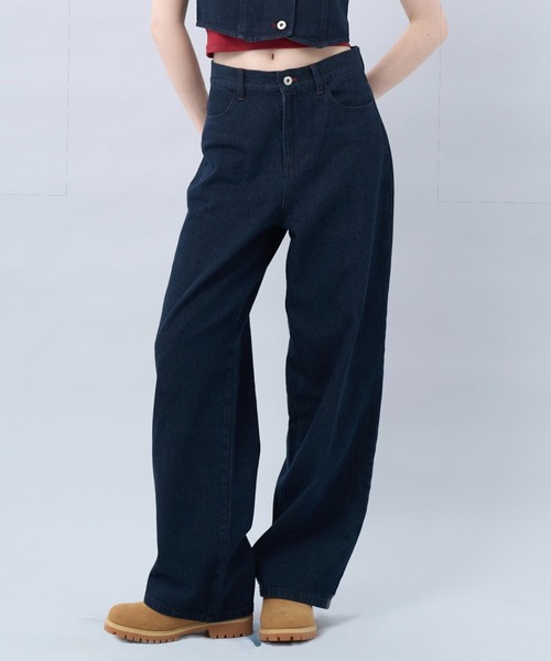 BENUA ワイドパンツ ジーンズ デニム デニムパンツ Wide leg denim