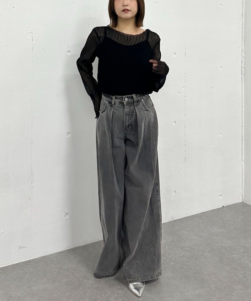 archives（アルシーヴ） tシャツ シアー楊柳TOPS／ レディース