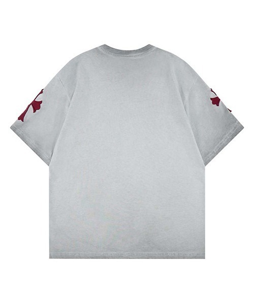 Ressaca（レサーカ） tシャツ オーバーサイズユーズド加工クロス刺繍