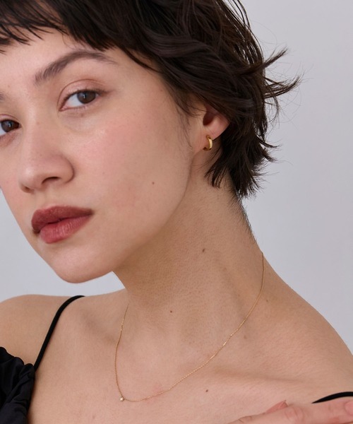 ピアス 「SV」ストレートフープピアス/ユニセックス　ニッケルフリー/金属アレルギー対応「動画あり」 レディース メンズの画像