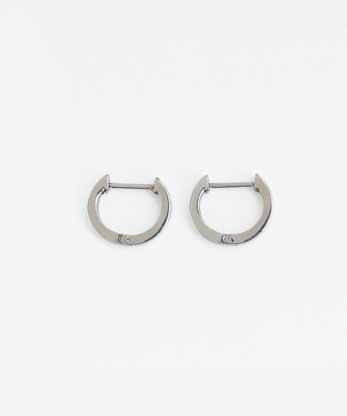 ピアス 「SV」ストレートフープピアス/ユニセックス　ニッケルフリー/金属アレルギー対応「動画あり」 レディース メンズの画像
