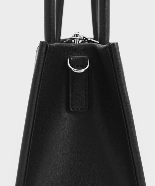 「CHARLES \u0026 KEITH」 2WAYバッグ M ダークブラウン レディースの画像