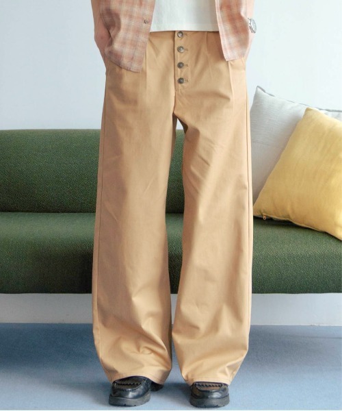 Zooodle ワイドパンツ チノパン Button fly chino pants - ボタン