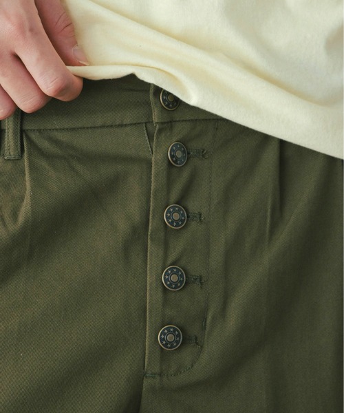 エヴィス　チノパン ボタンフライ 新品未使用 Zooodle ワイドパンツ チノパン Button fly chino pants - ボタン