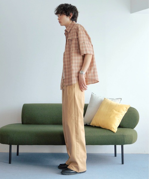 Zooodle ワイドパンツ チノパン Button fly chino pants - ボタン