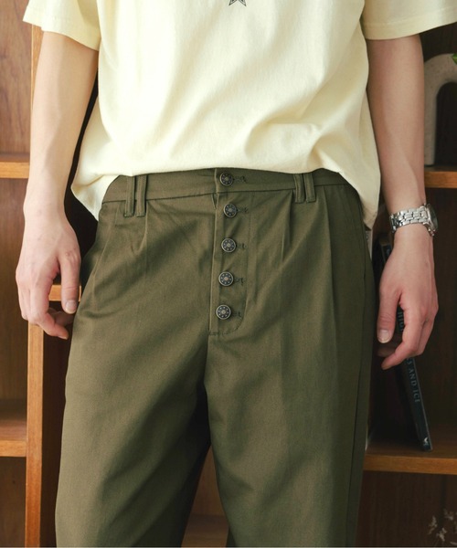 Zooodle ワイドパンツ チノパン Button fly chino pants - ボタン