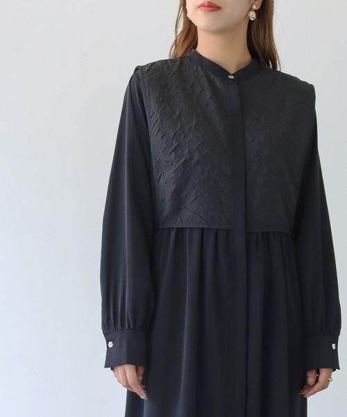 「HER CLOSET」 長袖ワンピース M ブラック レディース_画像8