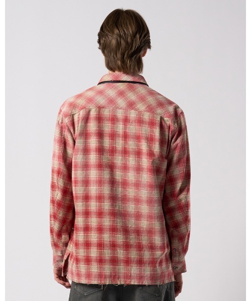 シャツ aging loose check shirt メンズの画像