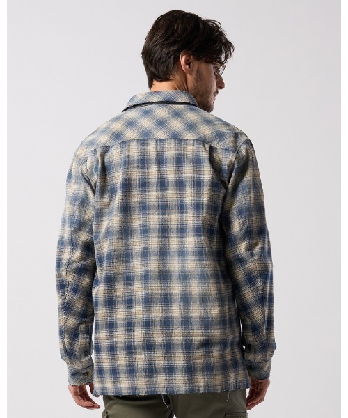シャツ aging loose check shirt メンズの画像