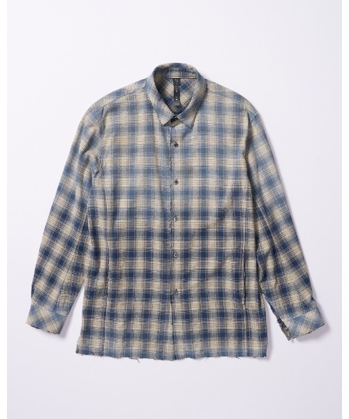 シャツ aging loose check shirt メンズの画像