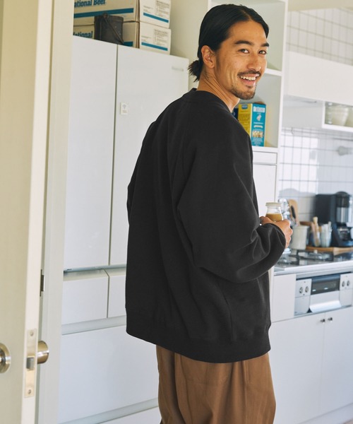 「THE CRAFT CREW PRODUCTS」 スウェットカットソー L グレイッシュベージュ メンズ_画像7