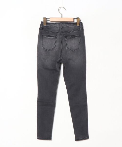 「LOWRYS FARM」 スキニーデニムパンツ X-SMALL ブラック レディース_画像2