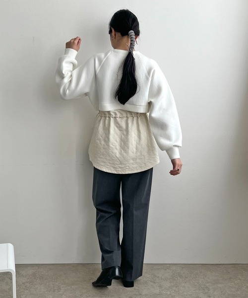 「LHELBIE」 長袖カットソー M ブラック レディース_画像3