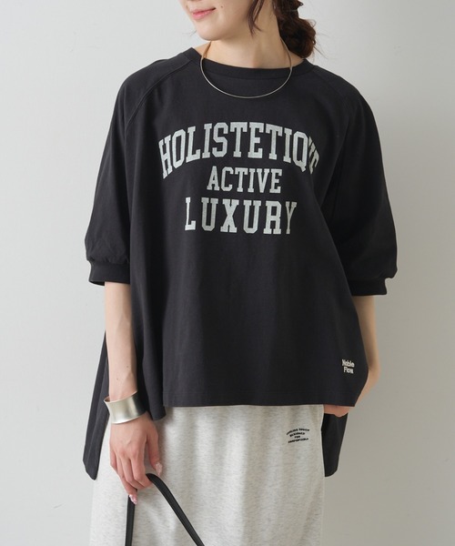tシャツ USAコットン カレッジロゴTシャツ レディースの画像