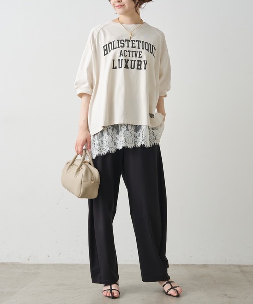 tシャツ USAコットン カレッジロゴTシャツ レディースの画像