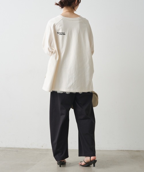 tシャツ USAコットン カレッジロゴTシャツ レディースの画像