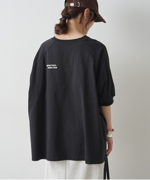tシャツ USAコットン カレッジロゴTシャツ レディースの画像