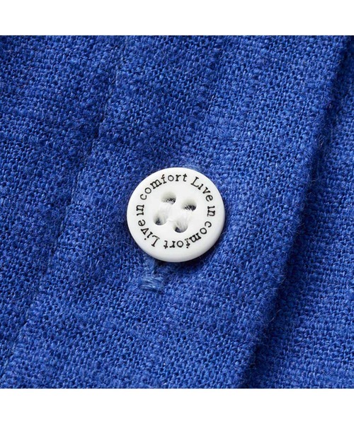 「Live in comfort」 7分袖ワンピース MEDIUM ブルー レディース_画像2