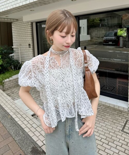 HYKE（ハイク） 半袖シャツ 1 グレー レディース : ZOZOTOWN Yahoo!店