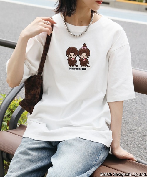 CORPUS SELECT tシャツ 半袖 「MONCHHICHI/モンチッチ」サガラ刺繍
