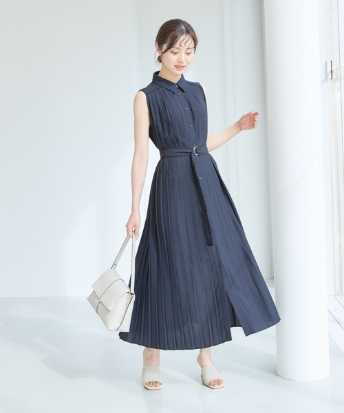 「Andemiu」 ノースリーブワンピース FREE ブラック レディース_画像4