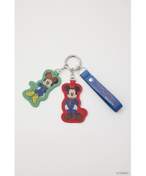 ディズニーキーホルダー Disney SERIES CREATED by MUS キーホルダー MD DENIM STYLE F/LEATHER