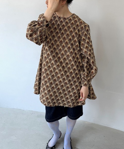 SANSeLF（サンセルフ） ワンピース ジャガードフラワードレス「SANSeLF