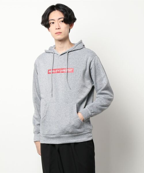 STYLEBLOCK パーカー 裏起毛プリントスウェットパーカー メンズ