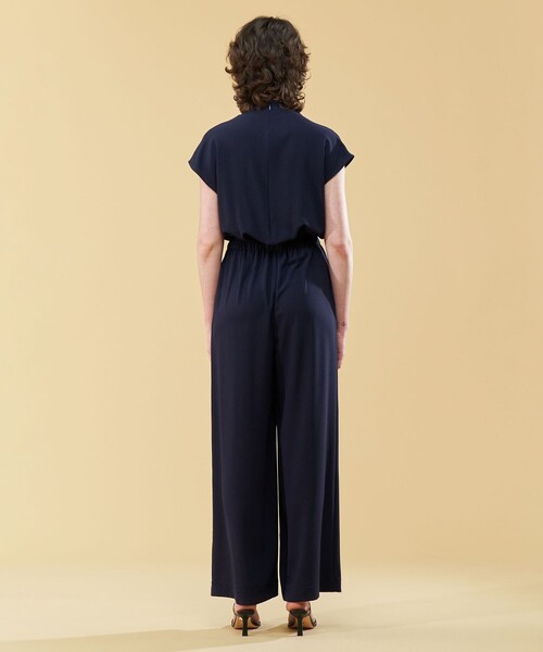 美品☆23SS☆デプレ　ジャージーライクジョーゼットオールインワン　手洗い可 美品☆23SS☆デプレ ジャージーライクジョーゼットオールインワン