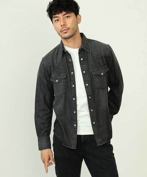 EDWIN（エドウィン） シャツ デニムウエスタンシャツ 長袖 メンズ