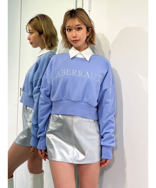 GYDA スウェット ABERRANTサムホールSHORTスウェットTOPS
