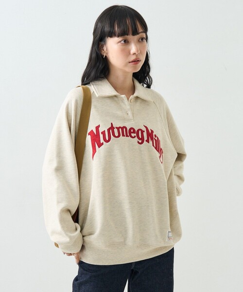 FREAK'S STORE トレーナー スウェット NUTMEG MILLS 襟付き