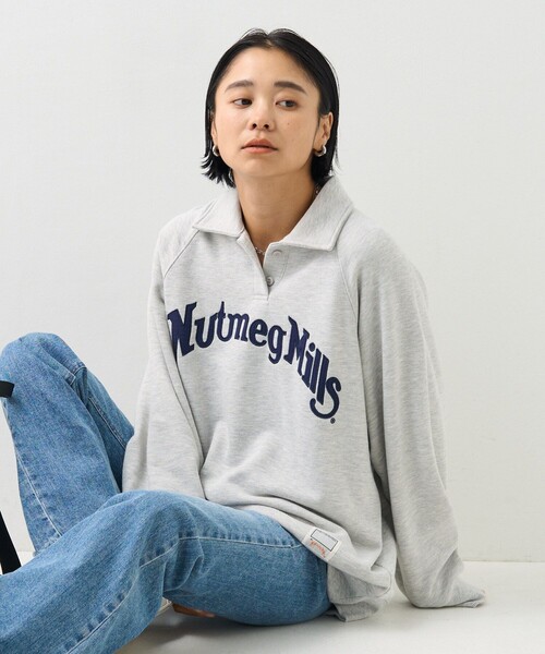 FREAK'S STORE トレーナー スウェット NUTMEG MILLS 襟付き