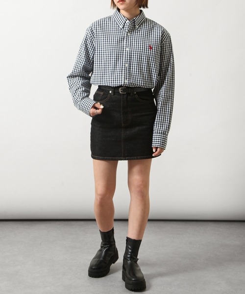 POLO ブラック ボタンダウンシャツ U.S. POLO ASSN. シャツ 「U.S.POLOASSN.」 オックスフォード